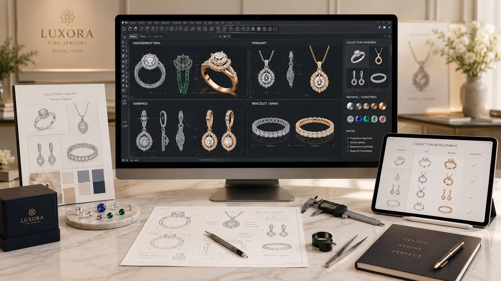 How 3D Jewelry CAD Design Helps Brands Develop Custom Collections Faster and More Accurately