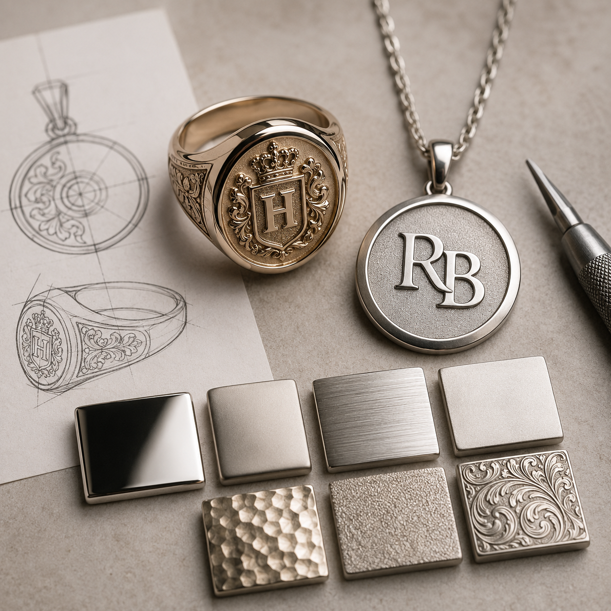 Jewelry Surface Design in CAD: From Digital Texture to Finished Metal
